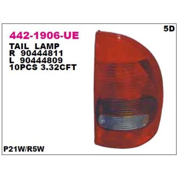 DEPO 4421906R5UE STOP LAMBASI SAG CORSA B 94-5K 