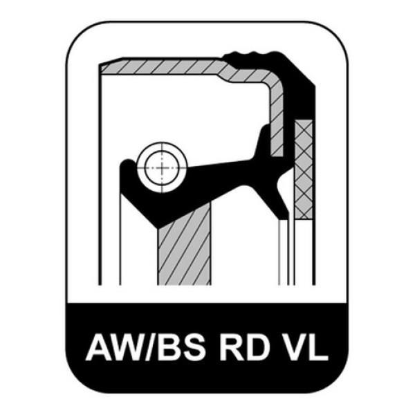 ELRING 553.272 GRANK ON KECE (01016759B) MERCEDES 2521 65X90X13 B1BAVIRDX7 (SL SPEC) FPM 