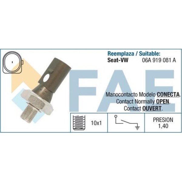 FAE 12880 YAG BASINC MUSURU FABIA OCTAVIA SUPERB A3 A4 A6 Q3 Q7 TT AMAROK POLO JETTA 