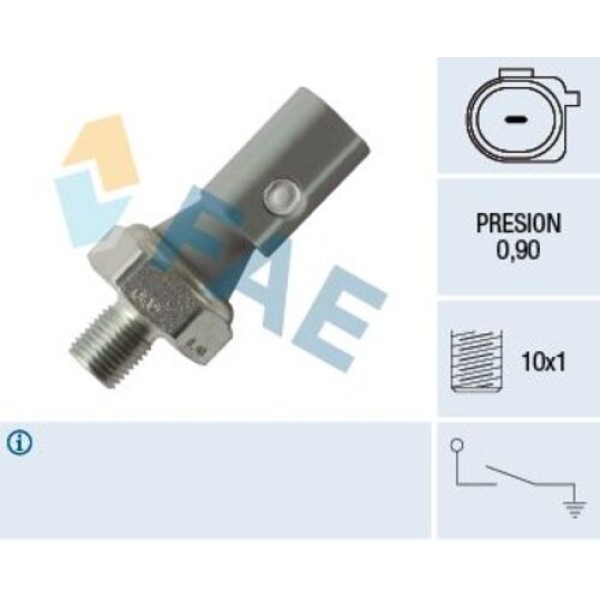 FAE 12884 YAG BASINC MUSURU (0.75>1.5 BAR 1 KUTUPLU) CADDY EOS GOLF PASSAT CC PHAETON POLOC TOUAREG T5 A3 A4 A6 A8 IBIZA SUPERB 96> 
