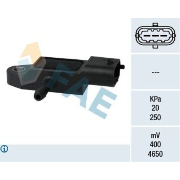FAE 15106 TURBO BASINC SENSORU CLIO II KANGOO MEGANE I SCENIC I LOGAN SANDERO 1.5DCI K9K TRAFIC II 1.9DCI 