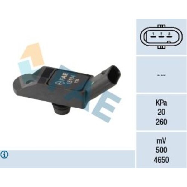 FAE 15134 EMME BORU BASINC SENSORU BMW 1 F20 F21 F30 F80 PSA 2008-208-3008-308 I-II-5008-508-RCZ-C4 PICASSO-C4 II-C5 III-DS3-DS4-DS5 EP6 1.5 