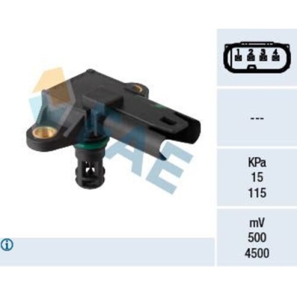 FAE 15189 EMME MANIFOLDU BASINC SENSORU X5 E70×6 E71 E72 E88 E82 E90 E92 E91 F10 F07 F11 F12 F13 F01 F02 F03 F03 