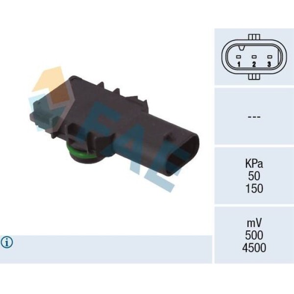 FAE 15196 TURBO BASINC SENSORU A3 A6 A7 A8 Q5 Q7 CC EOS GOLF VI JETTA TOUAREG 09>13 