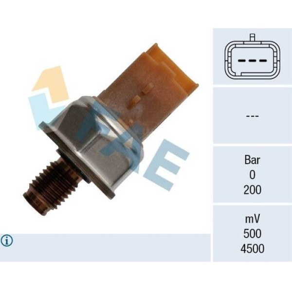 FAE 15607 SENSOR YAKIT BASINC 208 2008 308 3008 508 12> 1.6 HDI 120 PS 