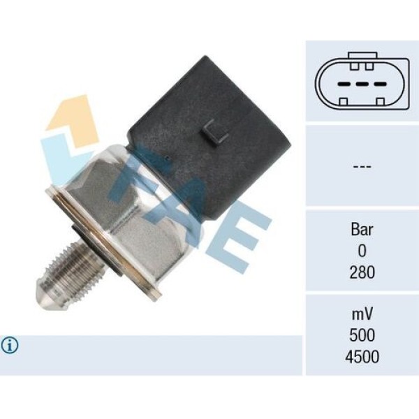 FAE 15609 BASINC SENSORU YAKIT VAG A1 A3 A4 A5 A6 CAD4 GO6-7 JET4 PAS TIGUAN 12> 