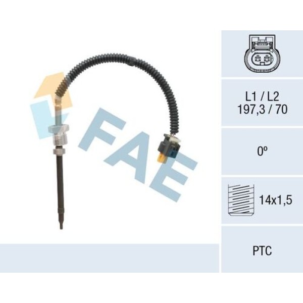 FAE 68043 EGZOZ SICAKLIK SENSORU KURUM FILITRE ONCESI 