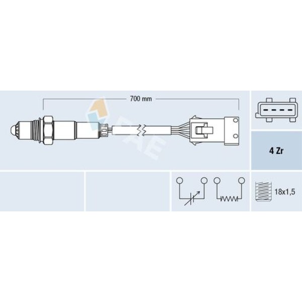 FAE 77681 OKSIJEN SENSORU BMW N13 F20 F21 F30 F79 