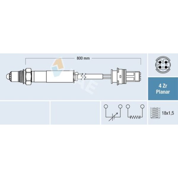 FAE 77691 OKSIJEN SENSORU BMW N43 E60 E61 07>08 