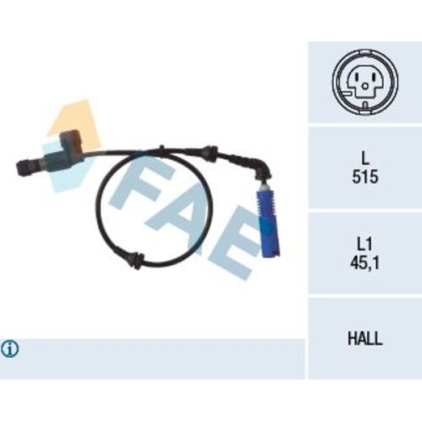 FAE 78014 ABS SENSORU ON SOL BMW E46 Z4 E84 