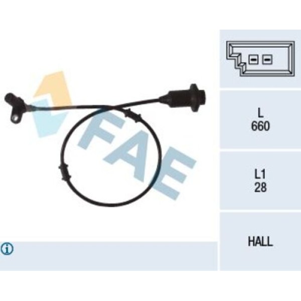 FAE 78072 ABS SENSORU ARKA SAG MERCEDES BENZ 215 220 98> 