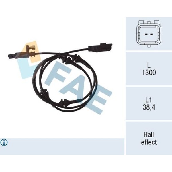 FAE 78089 ABS KABLOSU SENSORU ON SAG SOL 407 508 C5 III C5 