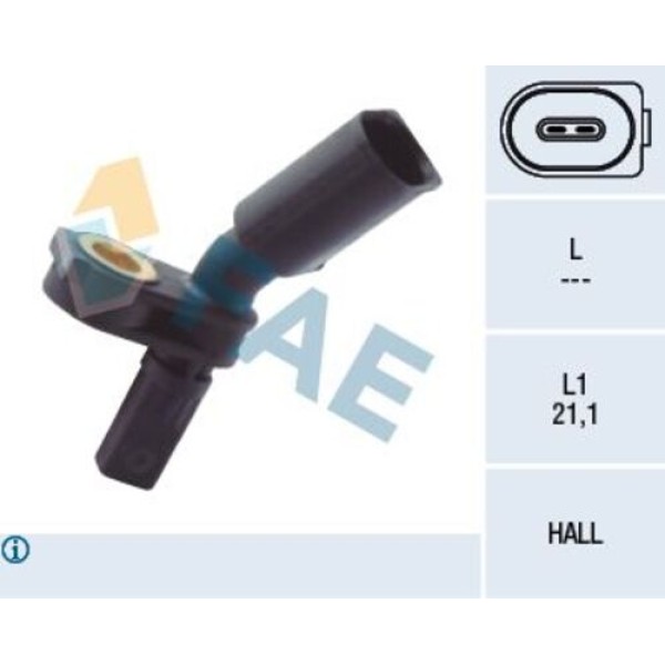 FAE 78103 ABS SENSORU ON SAG VAG A1 A2 A3 GO7 PO4-5 UP 00> 