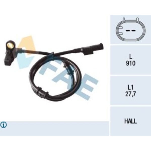 FAE 78132 ABS SENSORU ON SAG ML-CLASS W163 99>04 