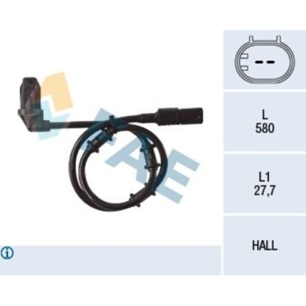 FAE 78135 ABS SENSORU ARKA SOL ML-CLASS W163 99>04 