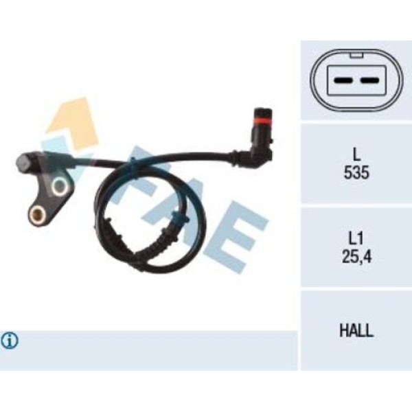 FAE 78137 ABS SENSORU ON SAG MERCEDES BENZ 170 202 208 93> 