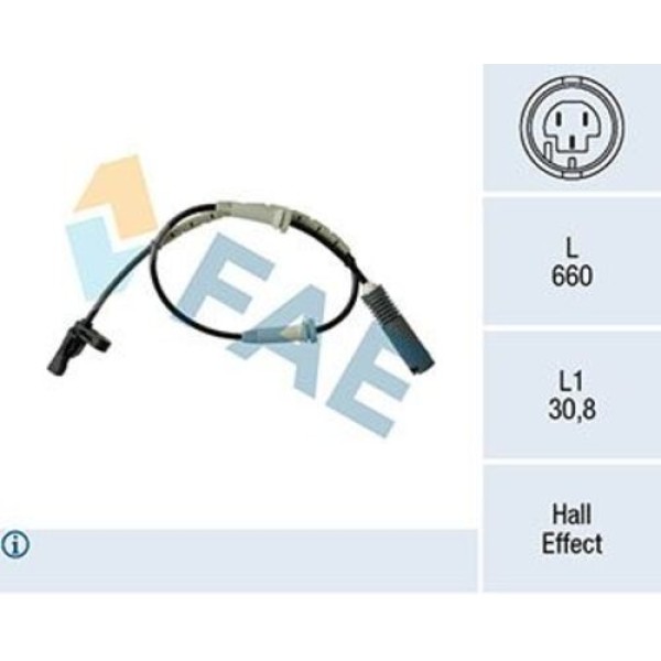 FAE 78183 TEKERLEK HIZ SENSORU ON E81 E87 E88 E90 E91 E92 E93 
