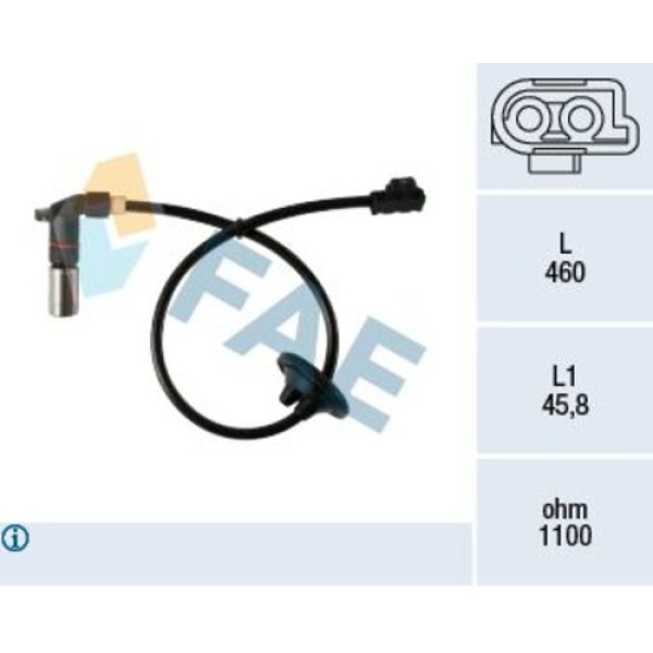FAE 78198 ABS SENSORU ARKA C-CLASS W202 95>00 S202 96>00 
