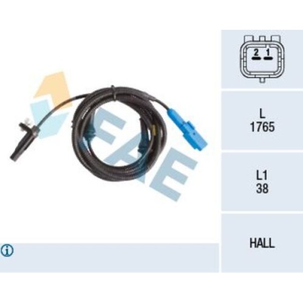 FAE 78234 ABS SENSORU ARKA SAG-SOL 508 I 10> 