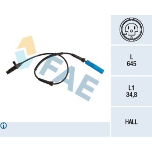 FAE 78260 SENSOR ABS E53 ON 