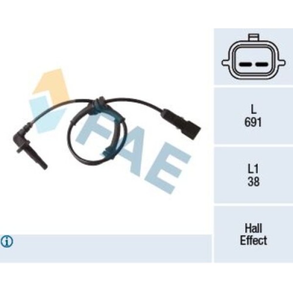 FAE 78273 ABS SENSOR KABLO ON SAG-SOL LAGUNA III 