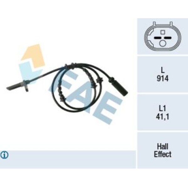 FAE 78334 ABS SENSORU ARKA BMW M54 N52 N62 N63 E60 E64 F01 F02 F03 F03 