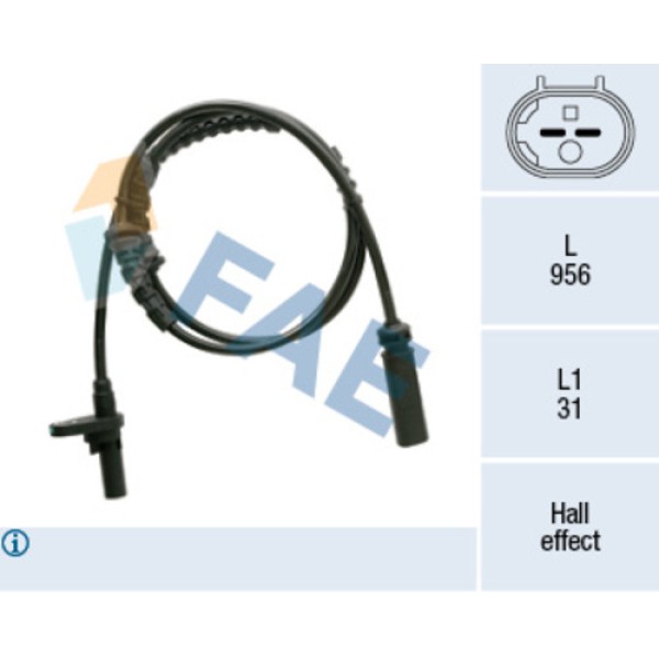 FAE 78361 TEKERLEK HIZ SENSORU ON F01 F02 F07 F10 