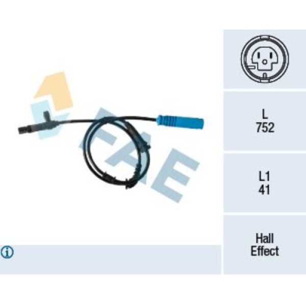 FAE 78392 SENSOR ABS MINI R50/52/53 ON 
