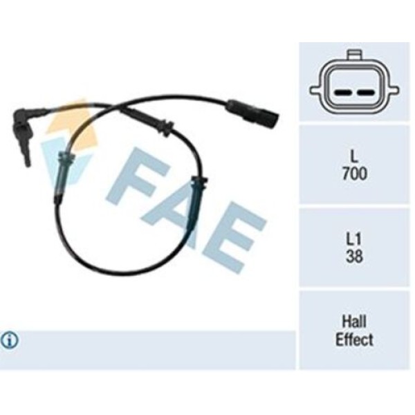 FAE 78503 TEKERLEK HIZ SENSORU ON RENAULT CLIO IV 