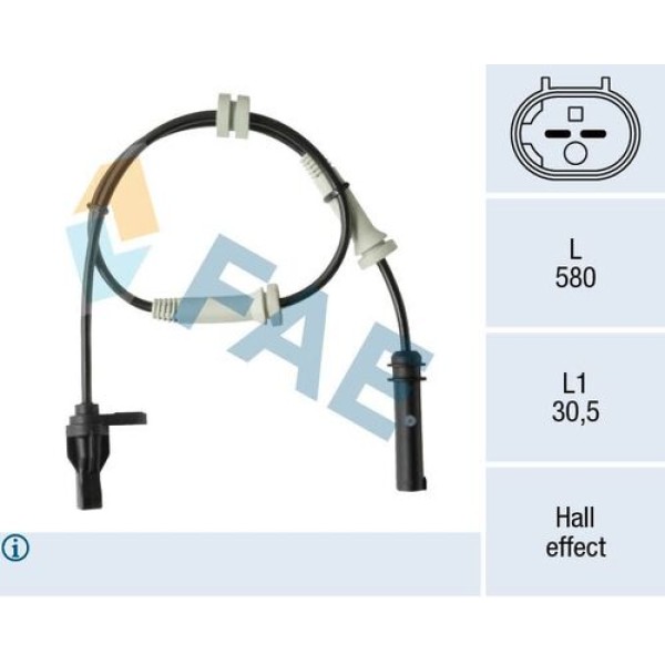 FAE 78523 TEKERLEK HIZ SENSORU ON F20 F30 