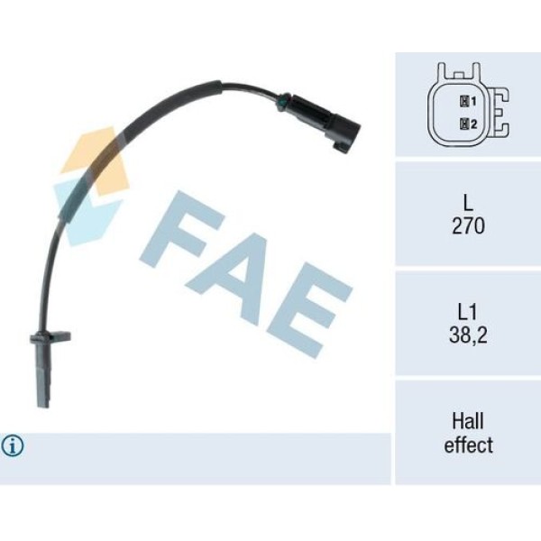 FAE 78556 ABS SENSORU ON SAG SOL BM TRANSIT V-362 12> 