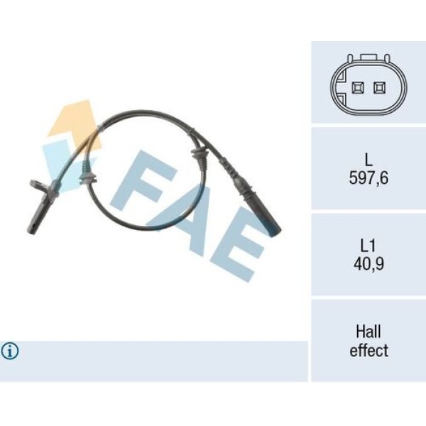 FAE 78564 TEKERLEK HIZ SENSORU ON E70 71-F15 16 