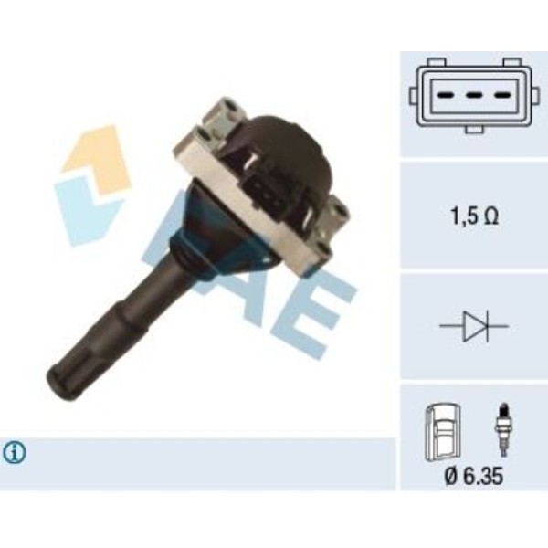 FAE 80387 ATESLEME BOBINI ALFA ROMEO 147 156 164 166 GT GTV SPIDER 
