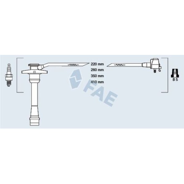 FAE 83588 BUJI KABLOSU TOYOTA COROLLA 1.3 1.4 95> 