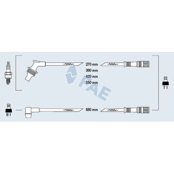FAE 85260 BUJI KABLO SETI RENAULT 