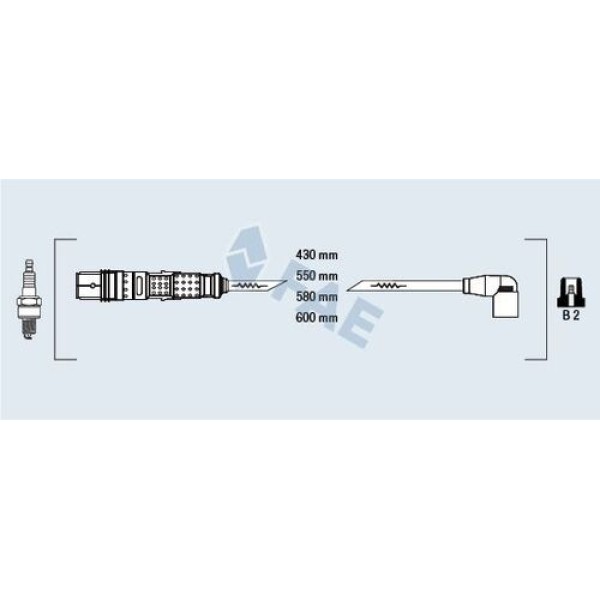 FAE 85871 BUJI KABLO TAKIMI POLO 10> GOLF VI 09>13 JETTA 11>18 IBIZA 13>15 LEON 06>9 