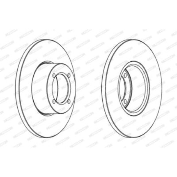 FERODO DDF054 OPEL FREN DISK ON CORSA B 569014 