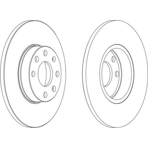 FERODO DDF1040 ON FREN DISKI (256MM) ASTRA G 1.2 16V 1.0 1.2 16V 98 03 