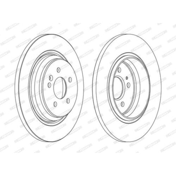 FERODO DDF1099C FREN DISKI ARKA ML-CLASS W163 98>04 