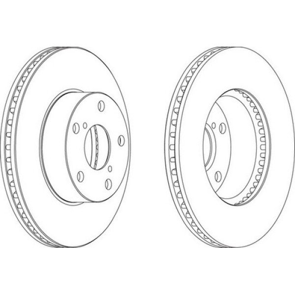 FERODO DDF1216 ON FREN DISK AYNASI HAVALI TOYOTA RAV 4 00-05 275×5 