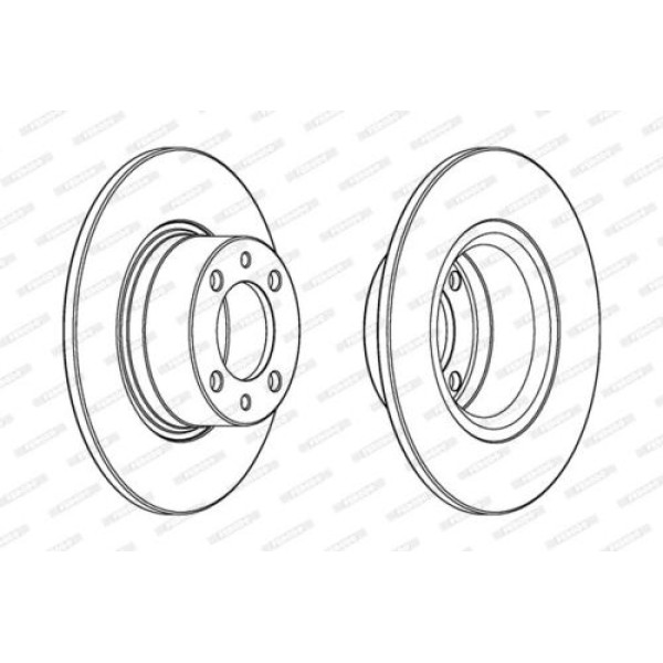 FERODO DDF1271 FREN DISKI ON BMW X3 E83 04>9 