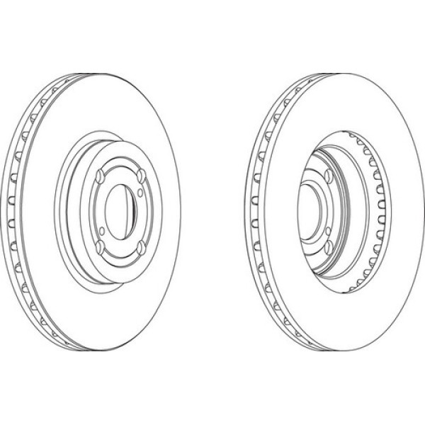FERODO DDF1461 ON FREN DISKI AYNASI HAVALI TOYOTA COROLLA 1.4 D4D 2003-2007 275×4 