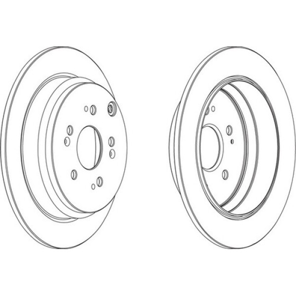 FERODO DDF1608 ARKA FREN DISKI AYNASI DUZ HONDA CRV 2002-2006 305×5 