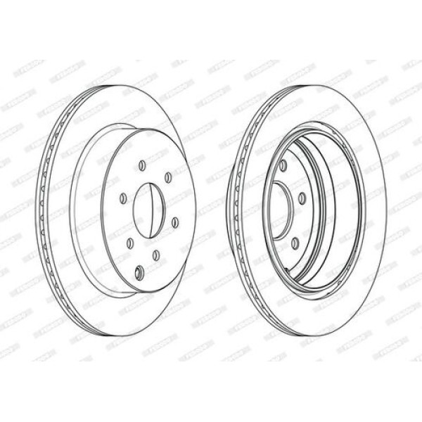 FERODO DDF1785C FREN DISKI ARKA HAVALI NISSAN PATHFINDER 05> NAVARA 2.3 D23 15> MERCEDES X-CLASS 470 17> 