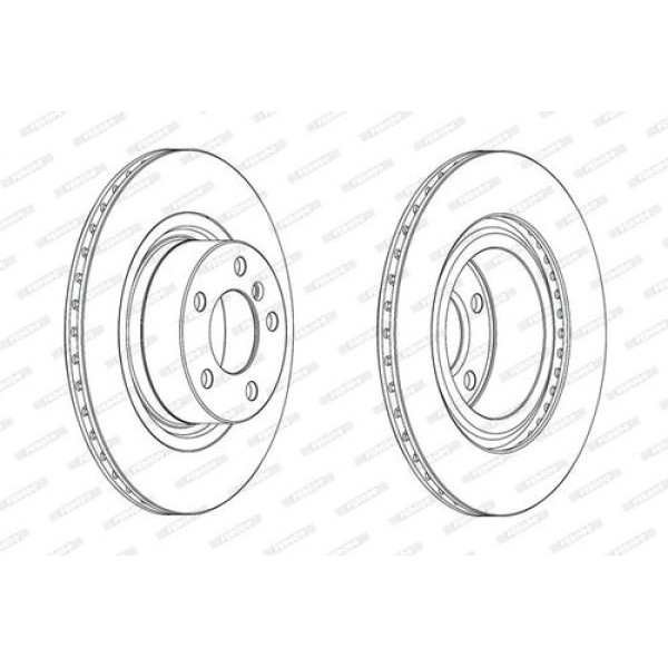 FERODO DDF2038C FREN DISKI ARKA BMW F25 F25 