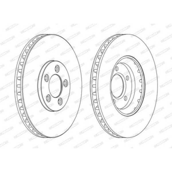 FERODO DDF2125C FREN DISKI ON MINI COUNTRYMAN PACEMAN R60 R60 