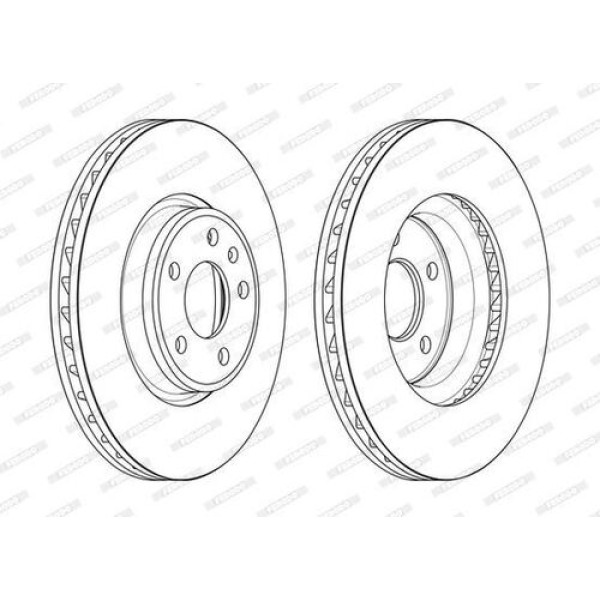 FERODO 1 FREN AYNASI ON DISK HAVALANDIRILMIS 318×30MM Q5 17> A5 16> 1.4 TSI 2.0TDI DEUA DESA DETA 