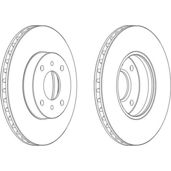 FERODO DDF959 ON FREN DISKI AYNASI HAVALI NISSAN PRIMERA P11 1.8 2.0 96-02 ALMERA II 00-06 280×4 
