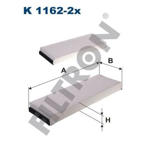 FILTRON K1162-2X Polen Filtresi Audi A6 2.0-2.4-2.8-3.0-3.2 (04-11) 
