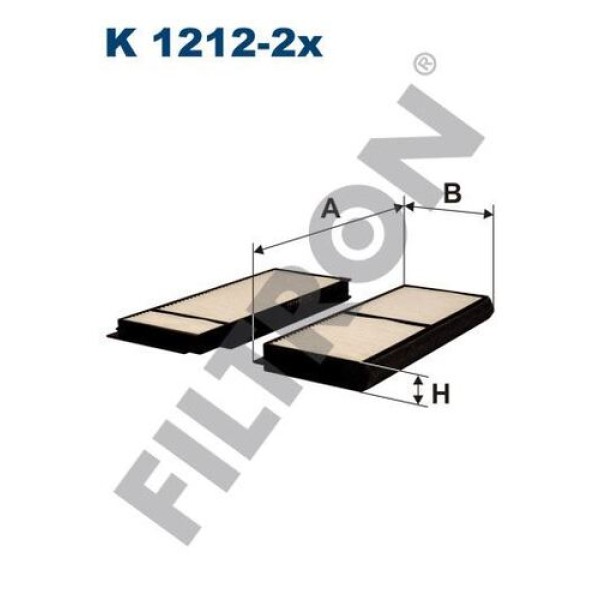 FILTRON K1212-2X Polen Filtresi Mazda 3 (Bk) 2.3 Dısı Turbo Mps 260Hp 01/07-06/09 